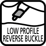 low profile reverse buckle icon