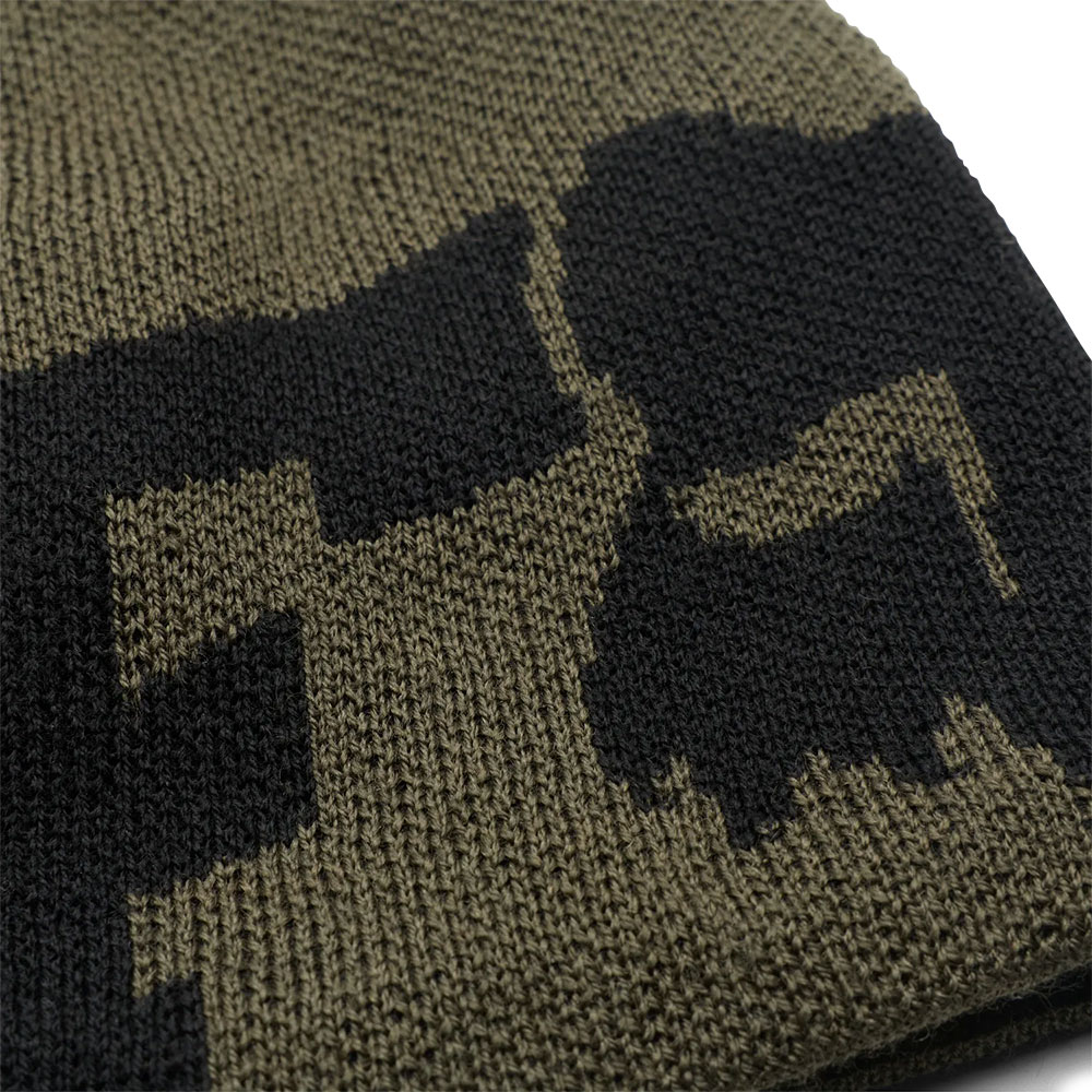 x Jacquard Fox Head - Casquette vert olive
