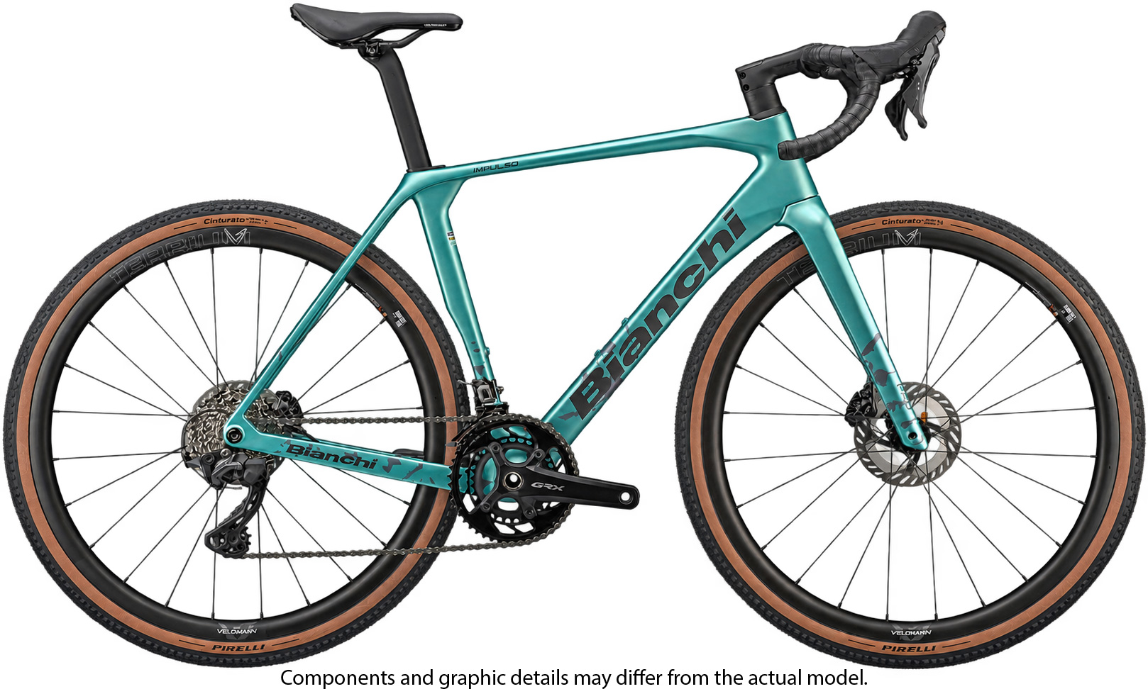 Bianchi Impulso Pro GRX 820 Celeste Metal Camo Graph Full Matt
