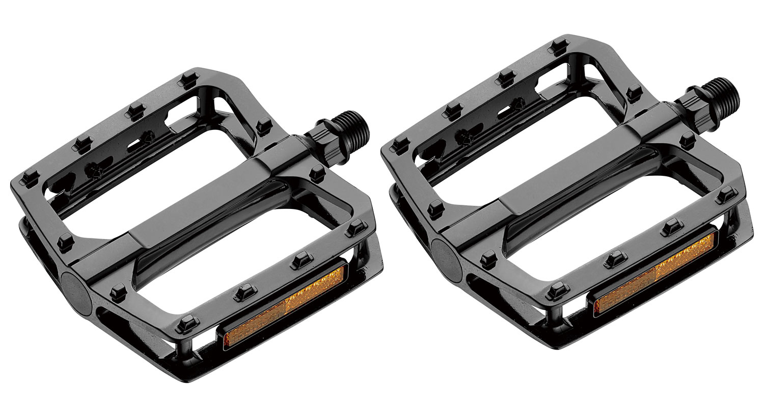 Pédales Plateforme VP-366T VP COMPONENTS - Avec Cale-pied Et Strap Cuir - Neuf