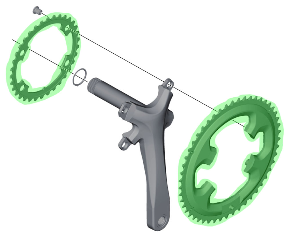 Shimano TIAGRA FC-4700 Chainring Chainring 10-speed | Bike-Discount