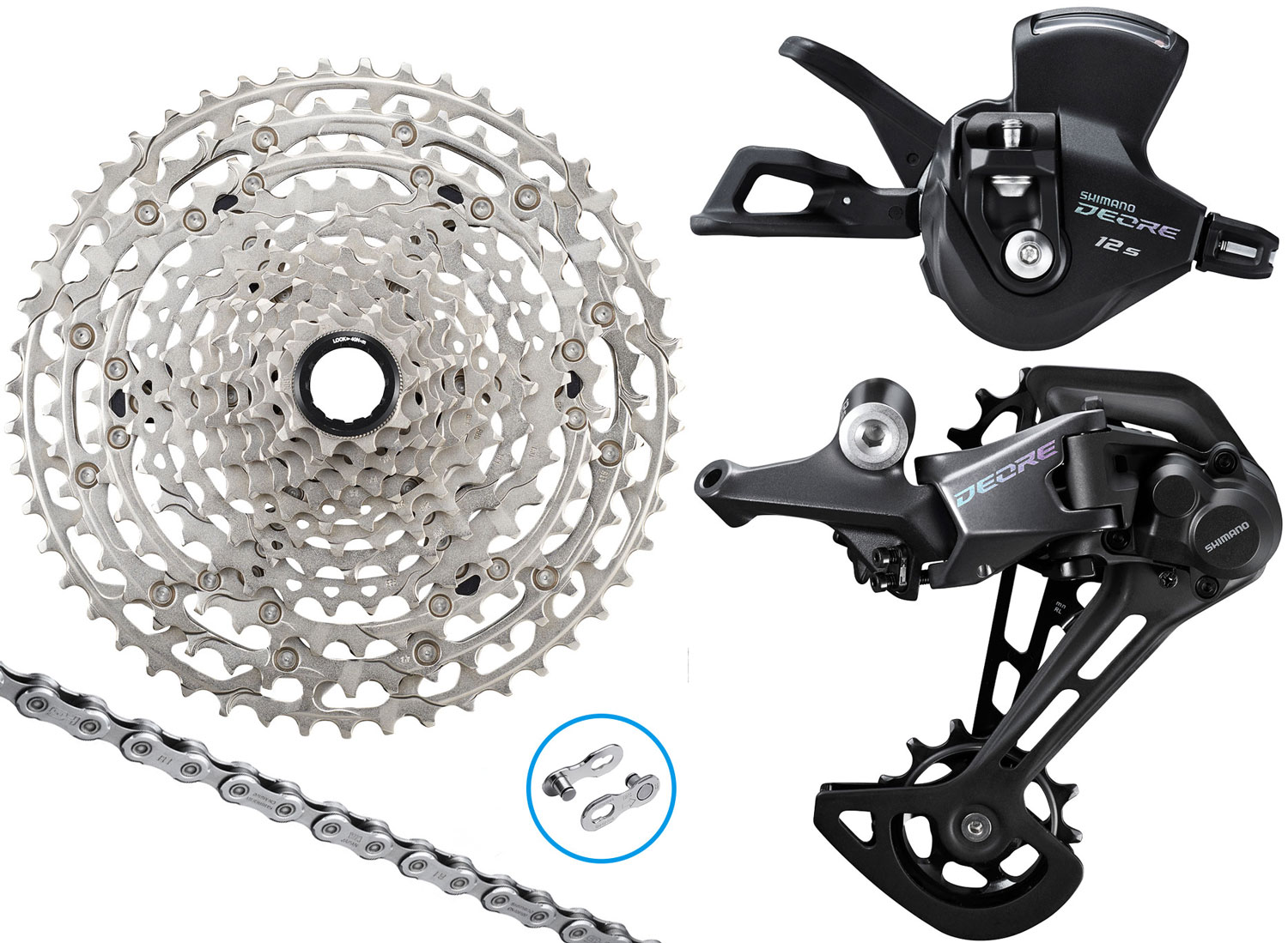 Shimano DEORE M6100 1x12-speed Upgrade-Kit 10-51 I-Spec EV MTB