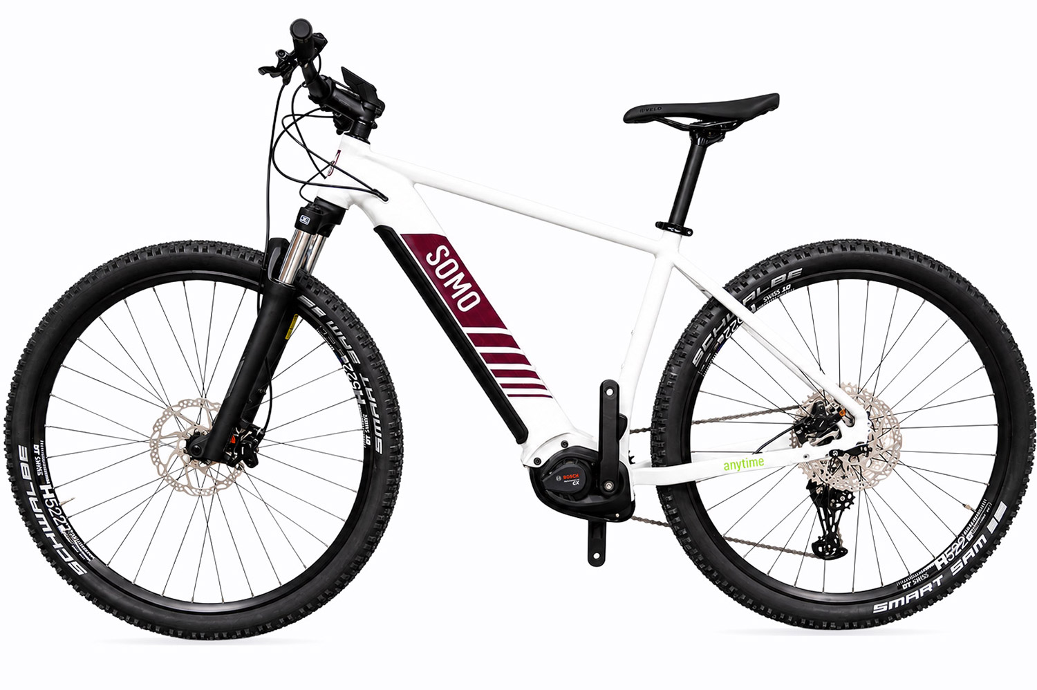 BOSCH CX 625 Grey Bordeaux E-MTB Hardtail