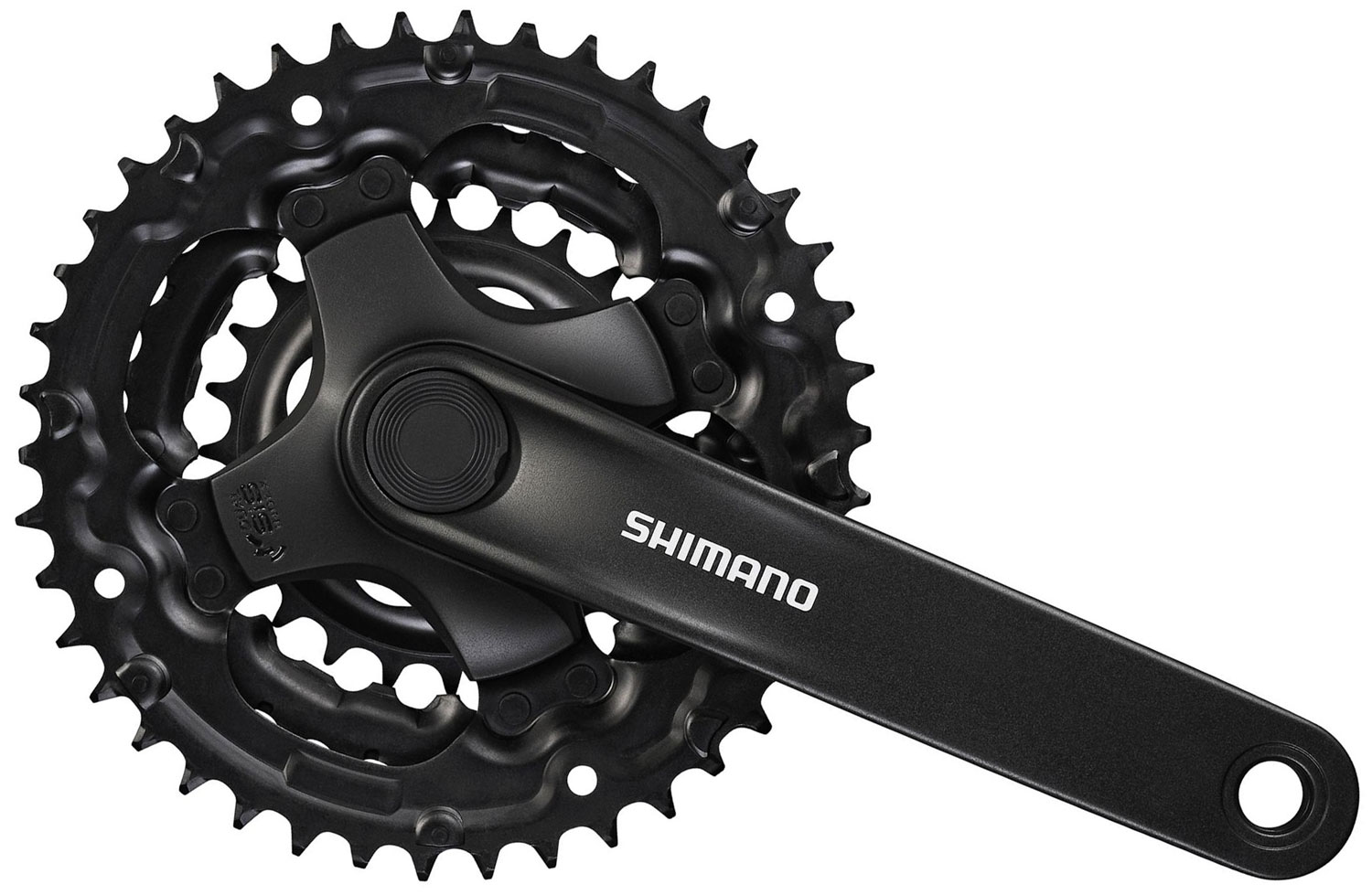Shimano Tourney FC-TY301 Triple Chainset – 42/34/24T 175mm Crank Arm MTB Bike Crankset