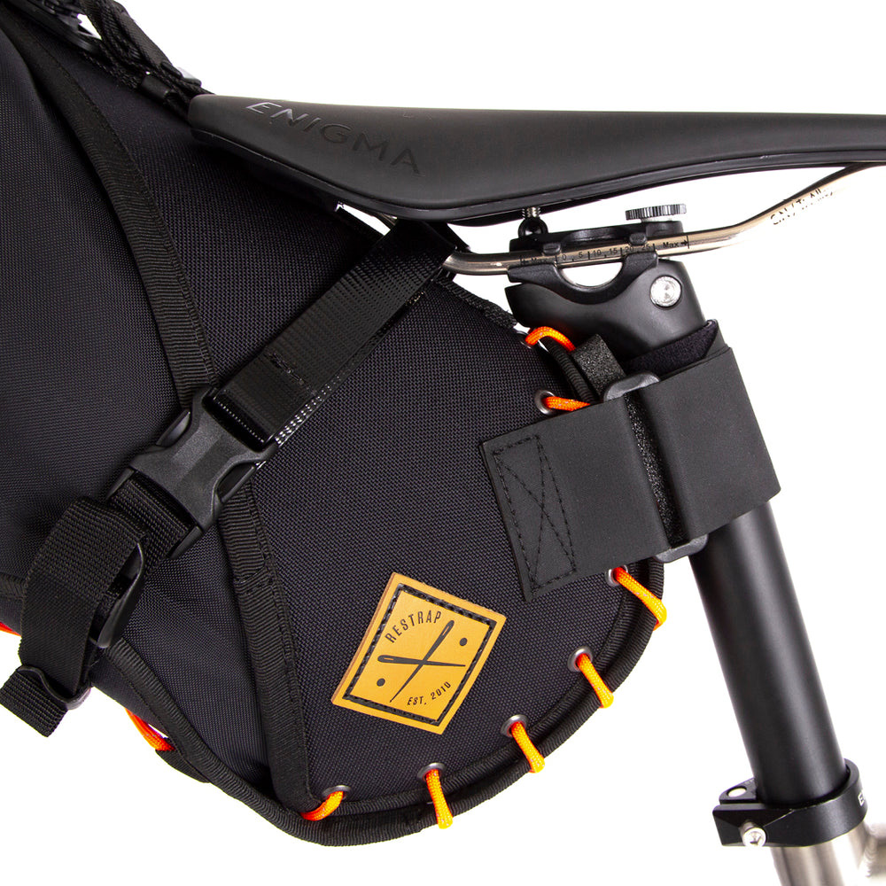 Sacoche de selle 8 L noir/orange