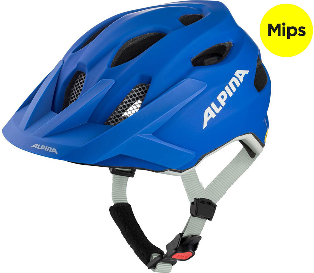 Alpina sports kinderhelm apax jr. mips 51-56 mat blauw afbeelding