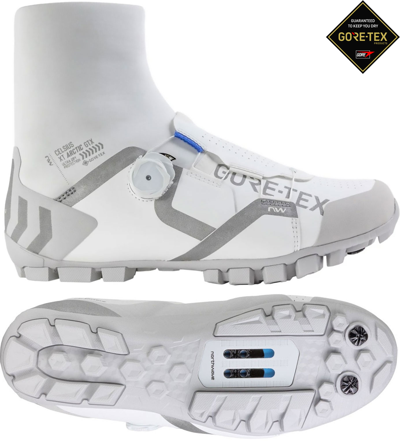 Celsius XT Arctic GTX – MTB Winter Boots White