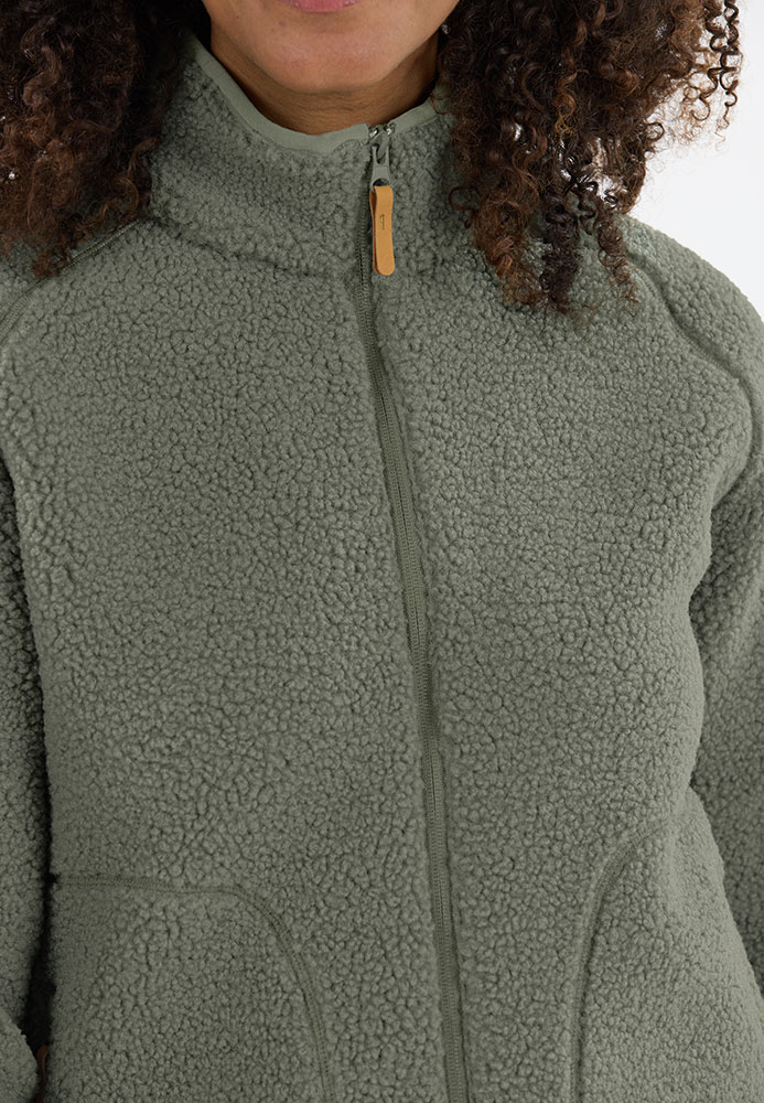 Pioneer Teddy - Veste polaire pour femme, couleur « Dusty Olive »