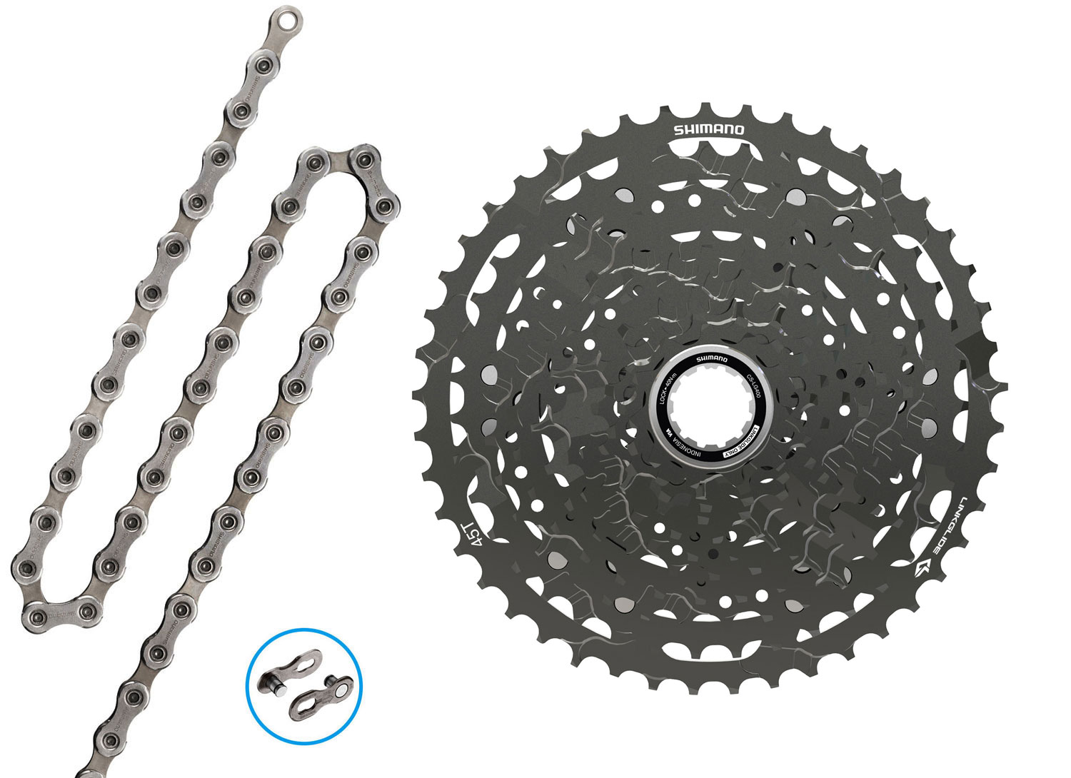 Zestaw części zużywających się do przerzutek Road/Gravel CS-LG400+CN-LG500 Linkglide 11-rzędowych