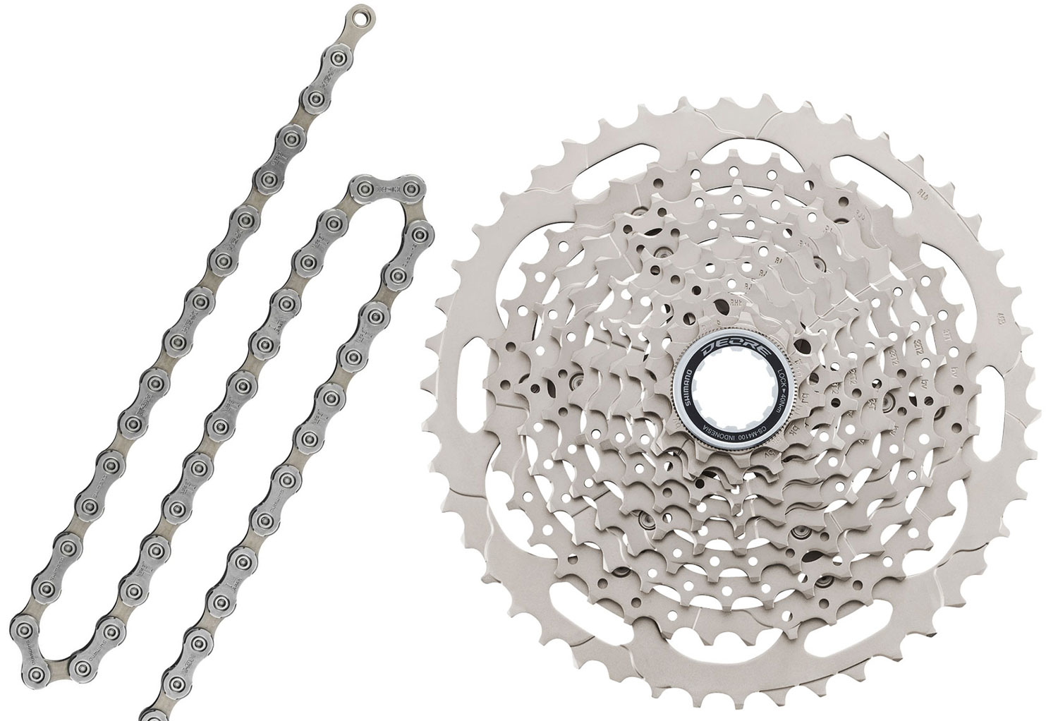 Shimano DEORE CN-HG54+CS-M4100 10-speed Wear and Tear Set 11-46 10