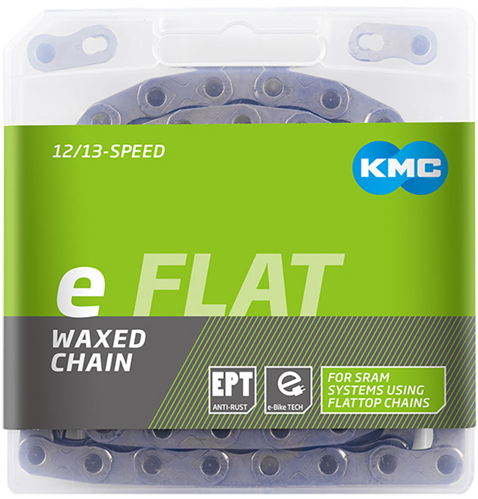 Łańcuch do rowerów elektrycznych eFLAT EPT Waxed 12/13-rzędowy typu „flattop”