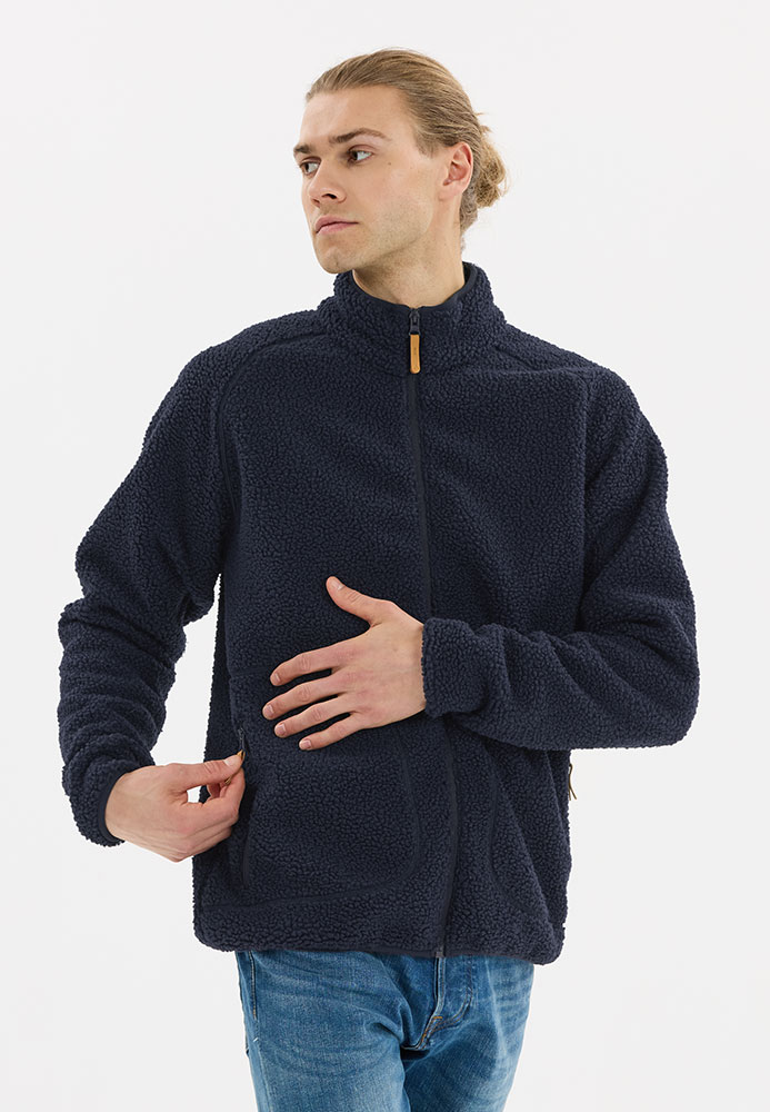 Pioner Teddy - Fleecejacke Navy Blazer