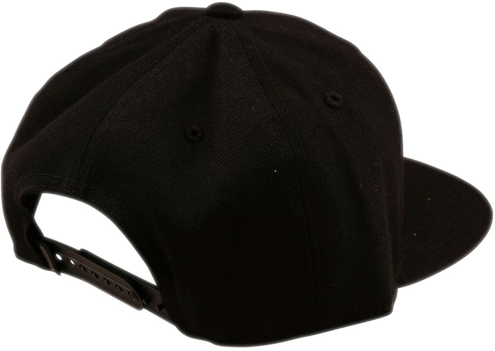 Flat Bill Snapback Imprint - Kappe Black