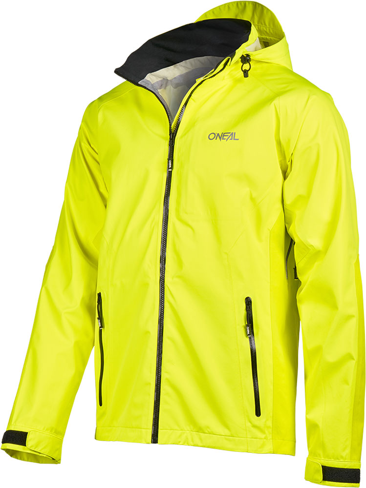 Tsunami - Giacca da pioggia per MTB Giallo neon