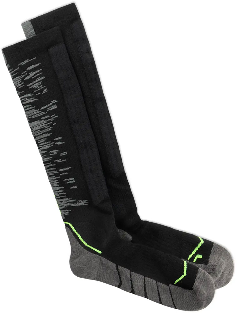 Mérino Heavyweight Over the Calf - Chaussettes de ski Black