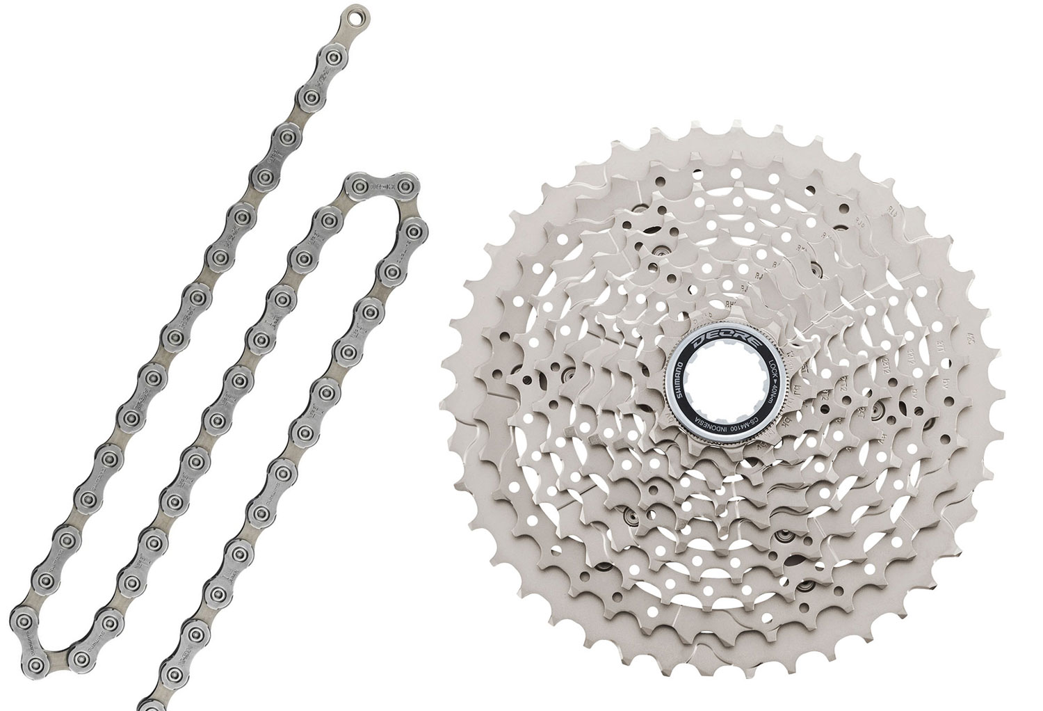 Shimano DEORE CN-HG54+CS-M4100 10-speed Wear and Tear Set 11-46 10