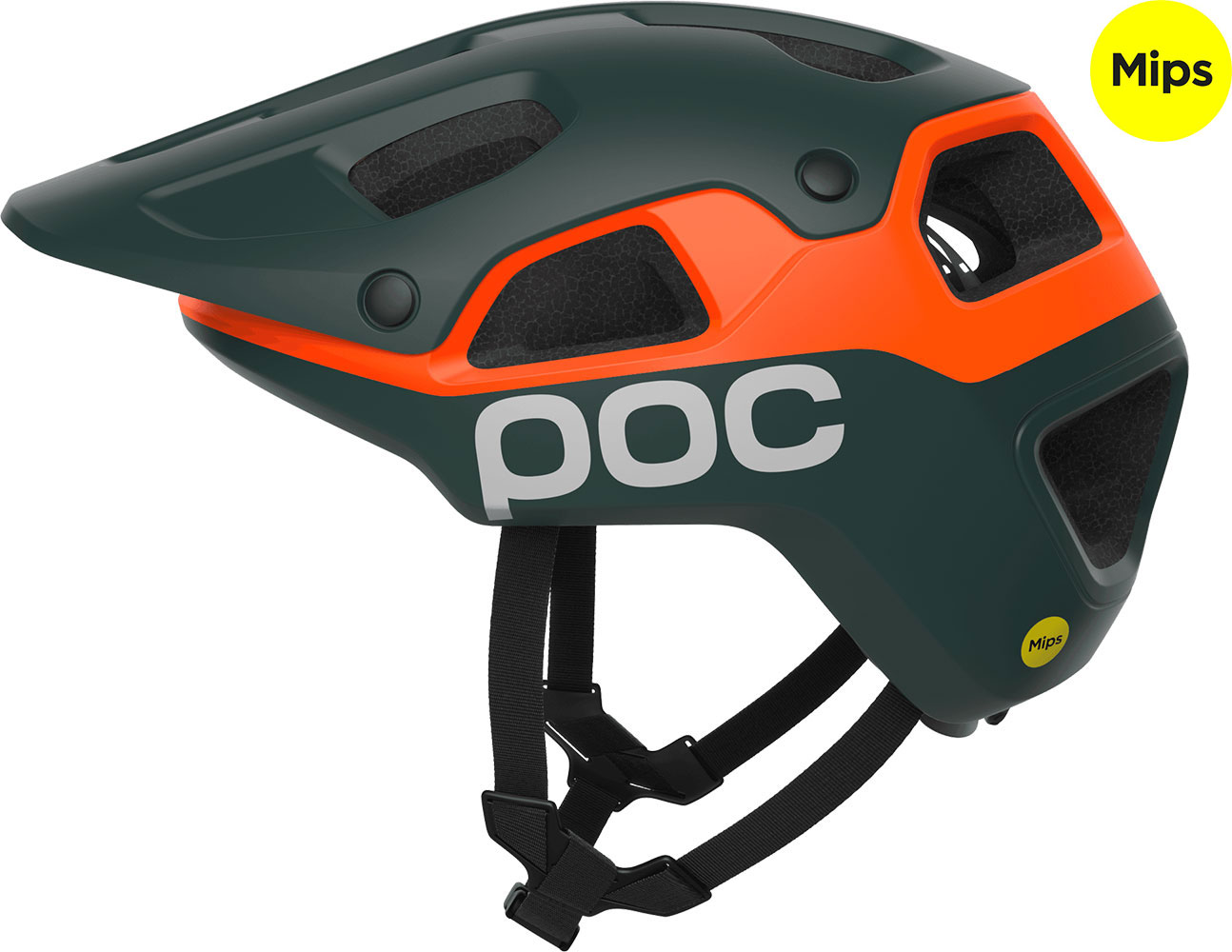 Cularis Pure - Casque de VTT vert Pargasite mat / orange fluorescent mat