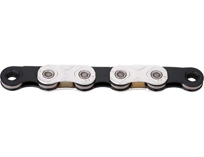 X FLAT Silver/black Waxed 12-/13-fach Flattop Kette