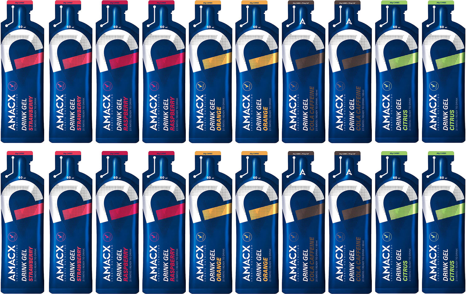 Lote de geles energéticos, 20 x 50 g, fecha de consumo preferente: 09/26