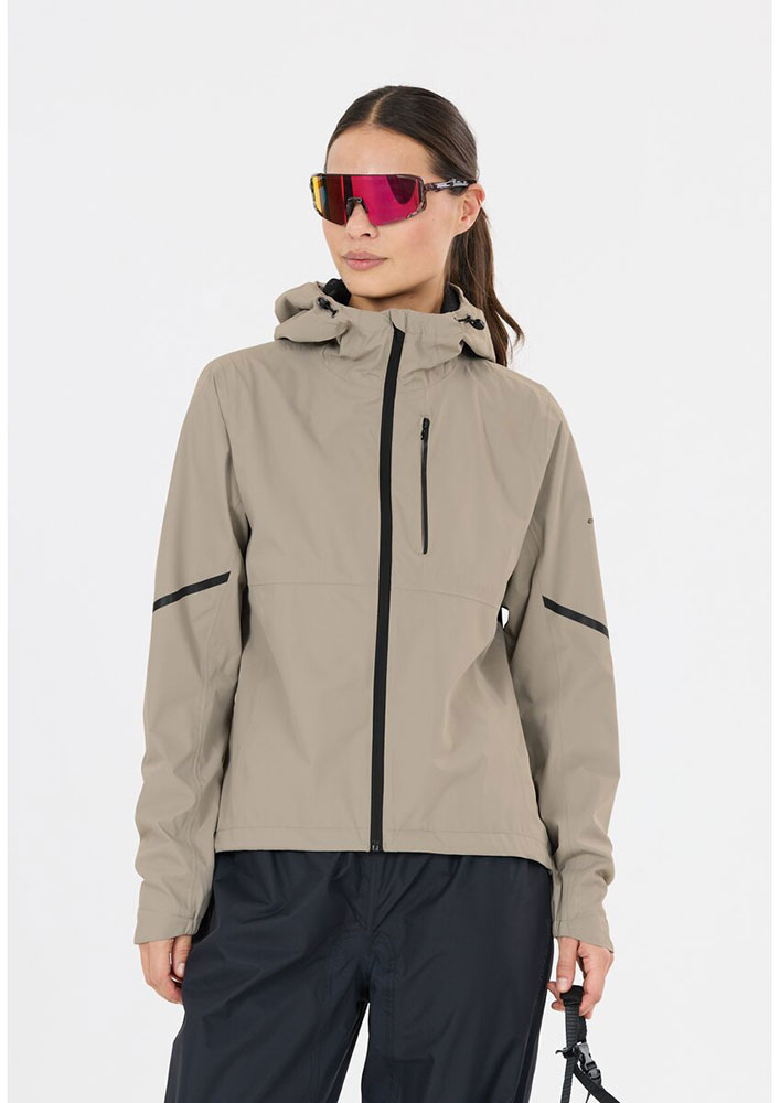 Seren - Chaqueta impermeable de MTB para mujer, color caqui vintage