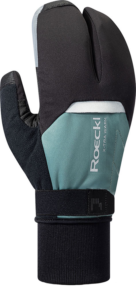 Villach 3 Lobster - Fahrradhandschuhe Black/Silver Pine