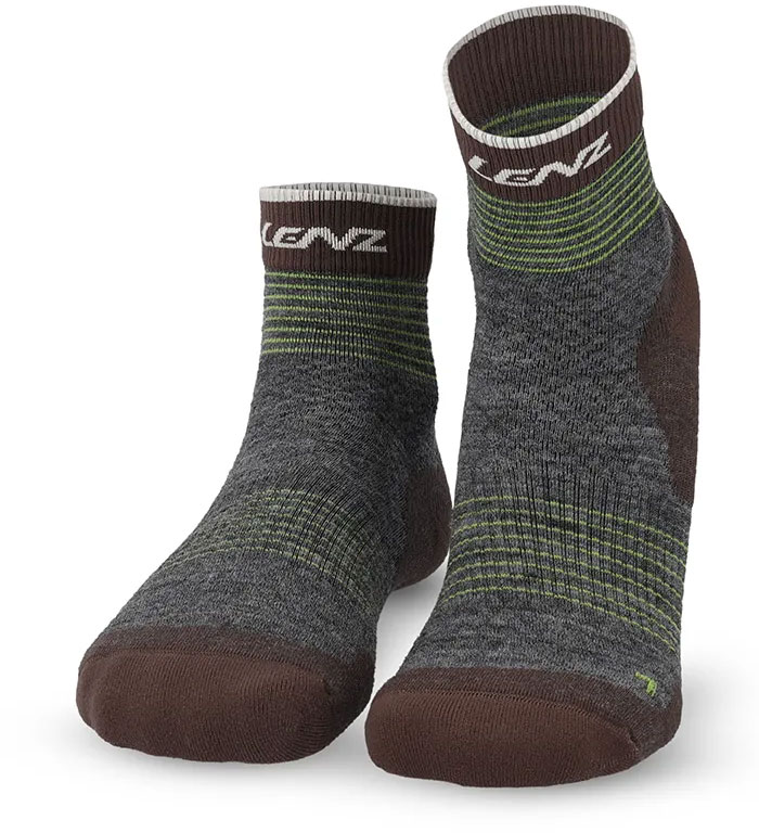 Think About Merino Outdoor 2 - Calcetines de senderismo gris/verde