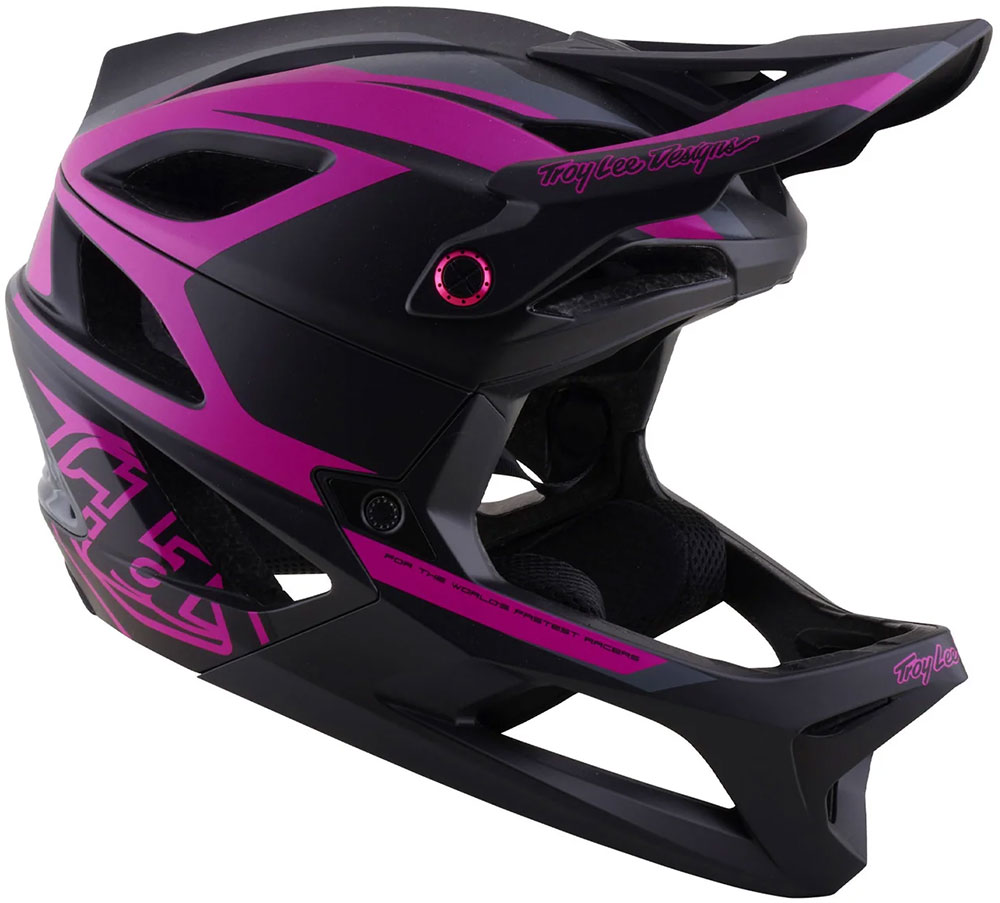 Stage 2 MIPS - Casco integrale Higth VZ Grigio scuro/Fucsia neon