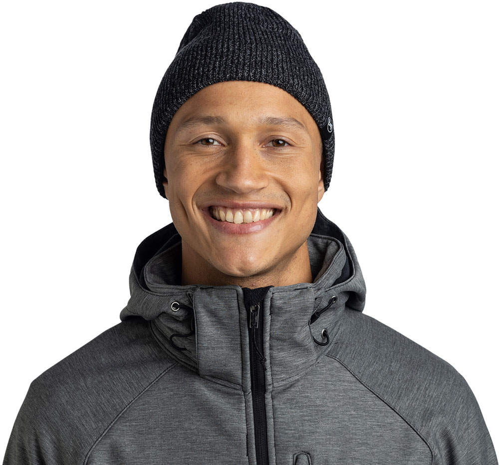 Knitted & Full Fleece Beanie RENVI - Beanie Black