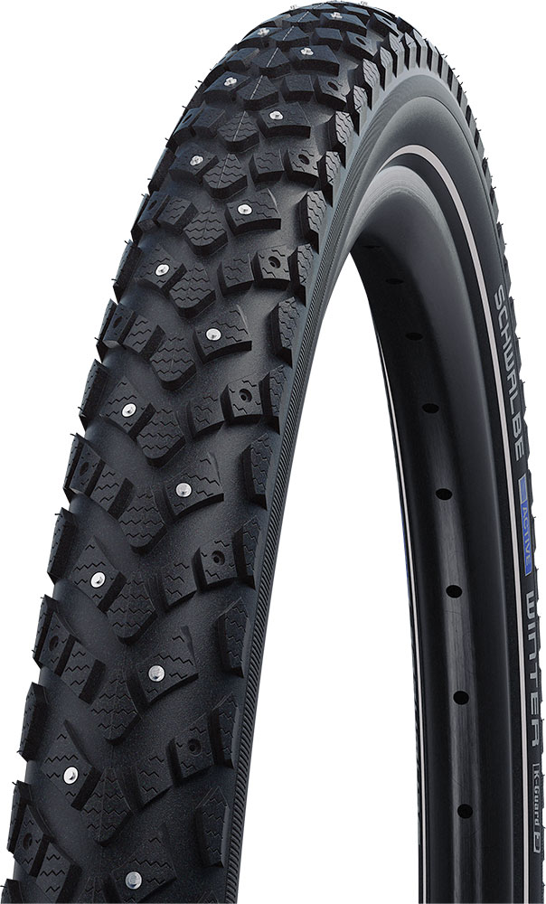 Schwalbe Cubierta Plegable - Ice Spiker Pro - Performance | Winter | DD - Race Guard | TLEasy - E-25 - 27.5x2.6" | Black