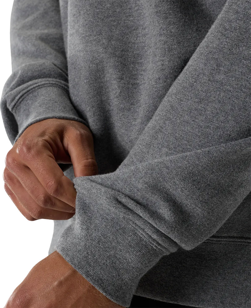 Jersey Absolute Fleece Crew - Color gris grafito jaspeado