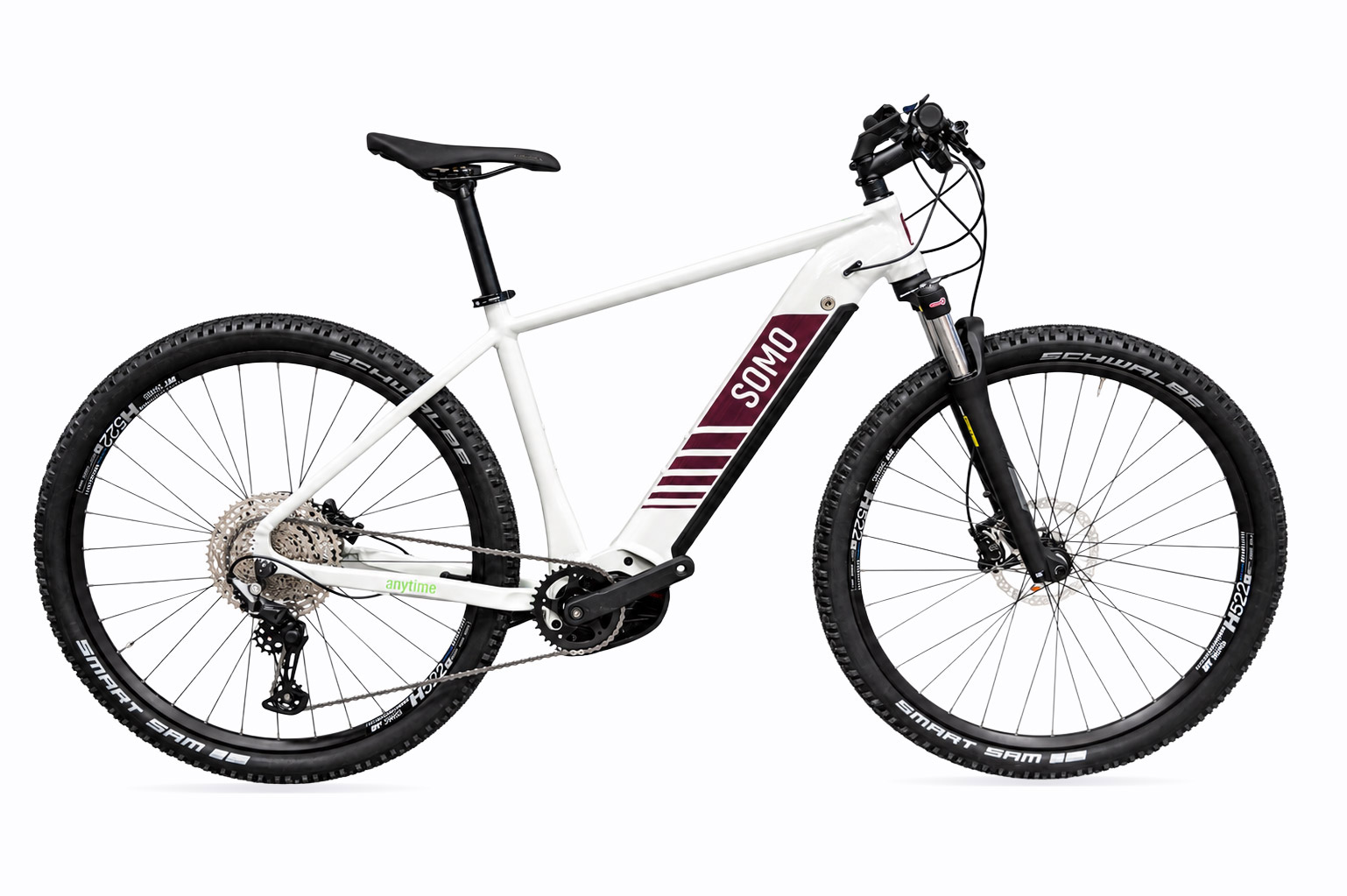 BOSCH CX 625 Grey Bordeaux E-MTB Hardtail