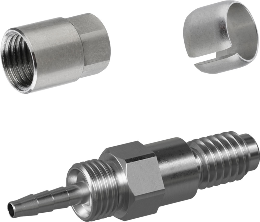 ETT gerader Stutzen M6 Anschlusset