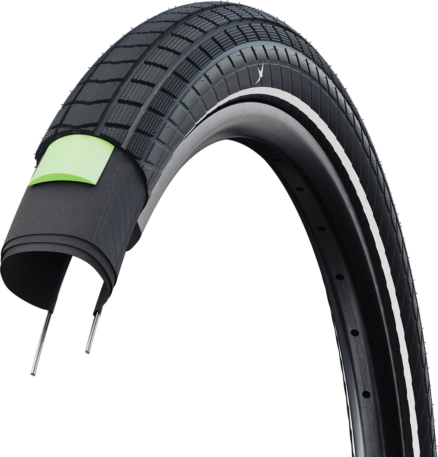MOTION Super Moto-X Addix Green DD 27,5x2,40" E-50, cubierta con aro
