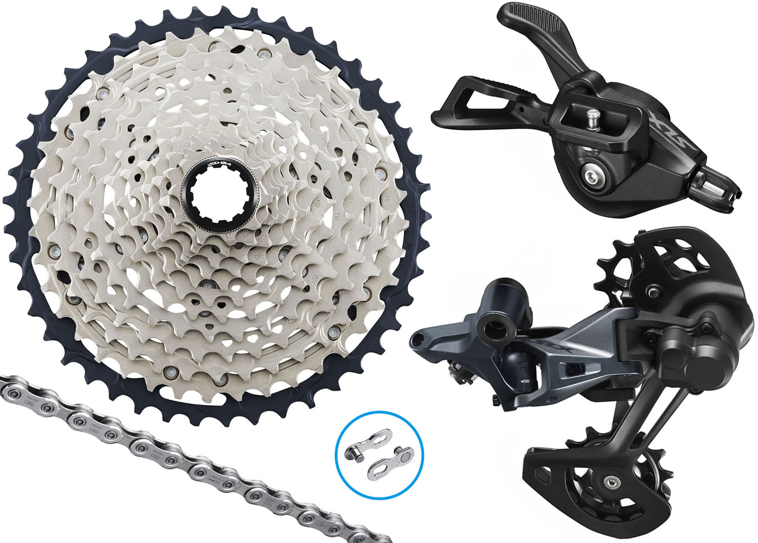 Shimano SLX M7100 1x12-speed Upgrade-Kit 10-45 I-Spec EV MTB Group