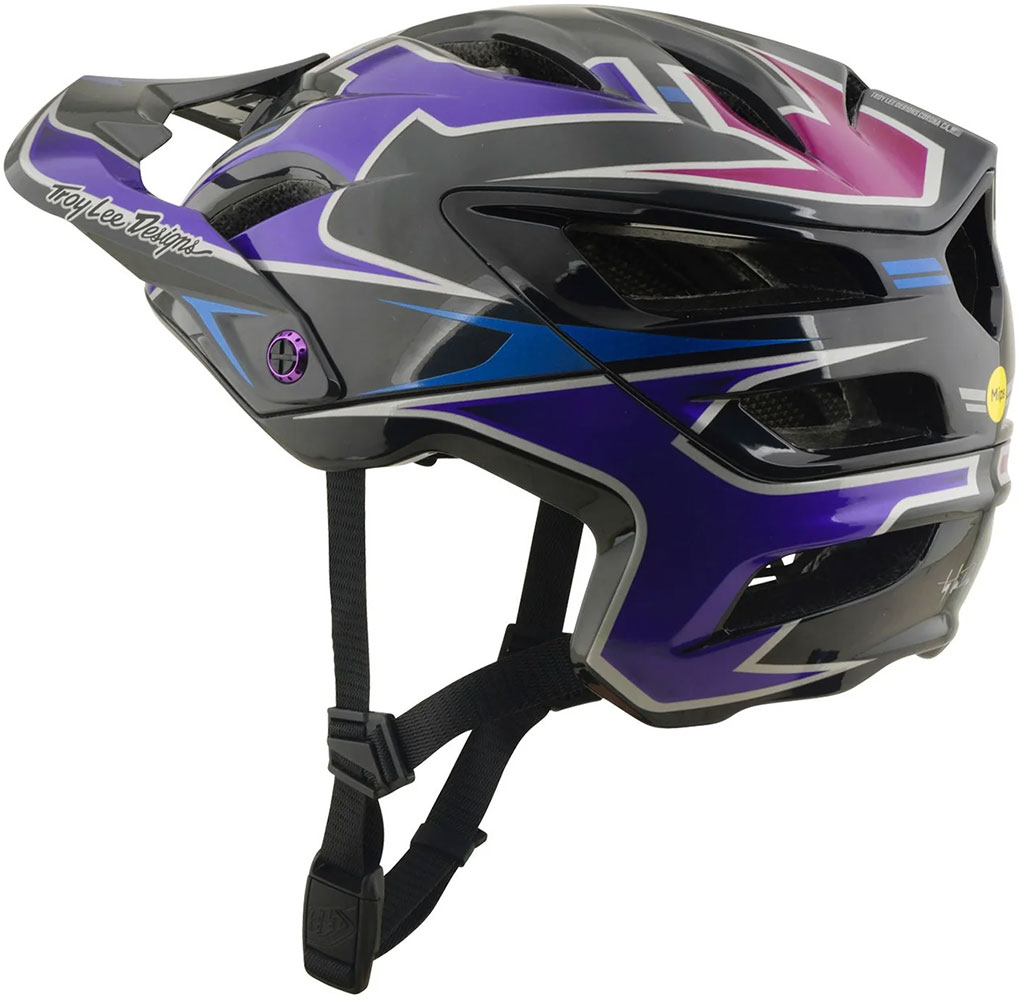 A3 Mips Mask - Casco da MTB Nero/Viola