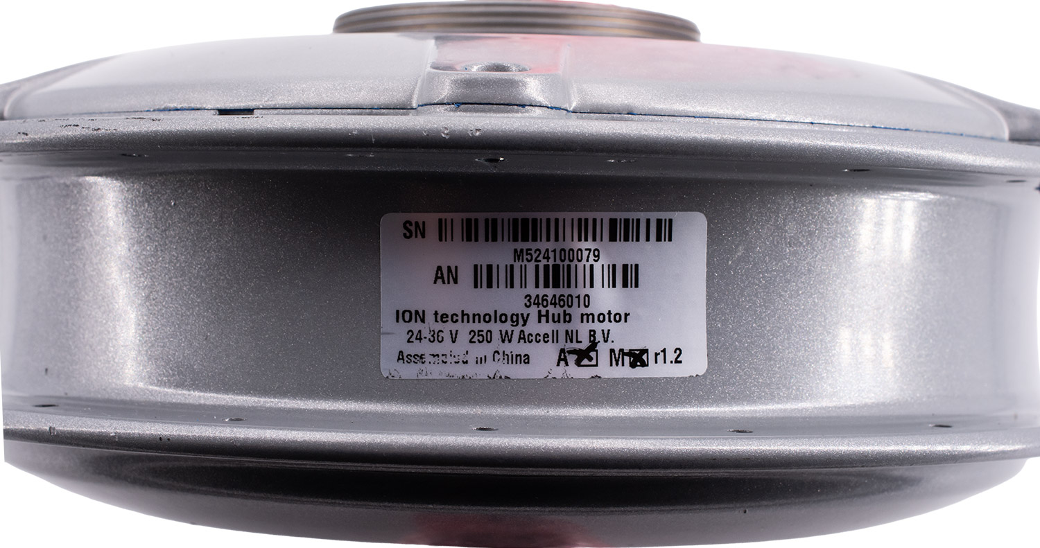 Motor buje delantero LE230 250 W 24V 9x100mm 36 agujeros plata TOP-DEAL