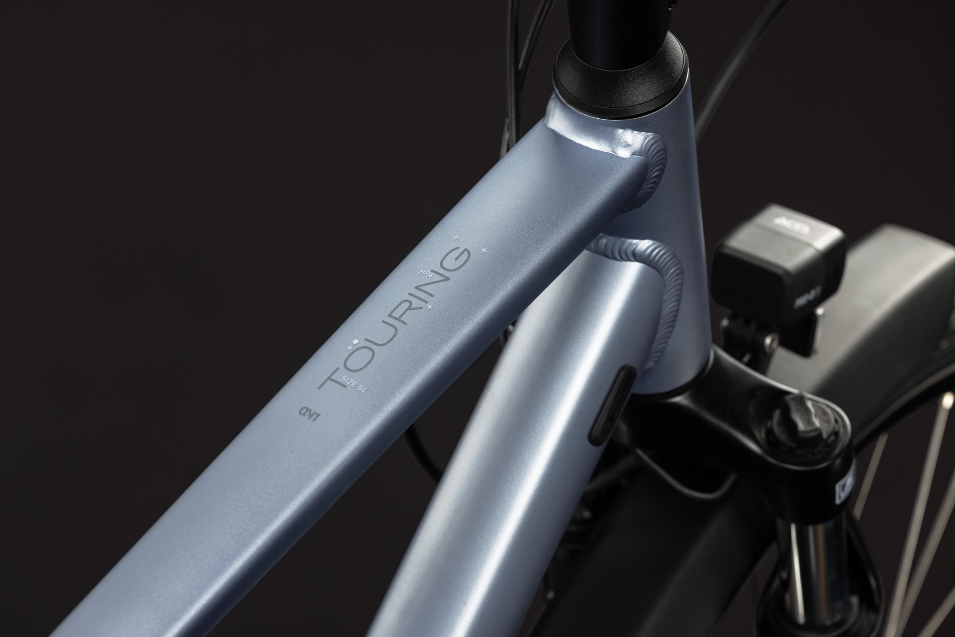 Touring ONE silver-blue and reflective
