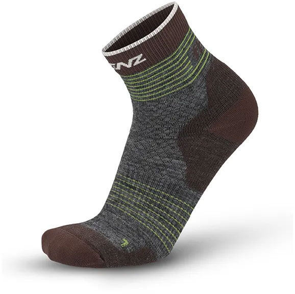 Think About Merino Outdoor 2 - Calcetines de senderismo gris/verde