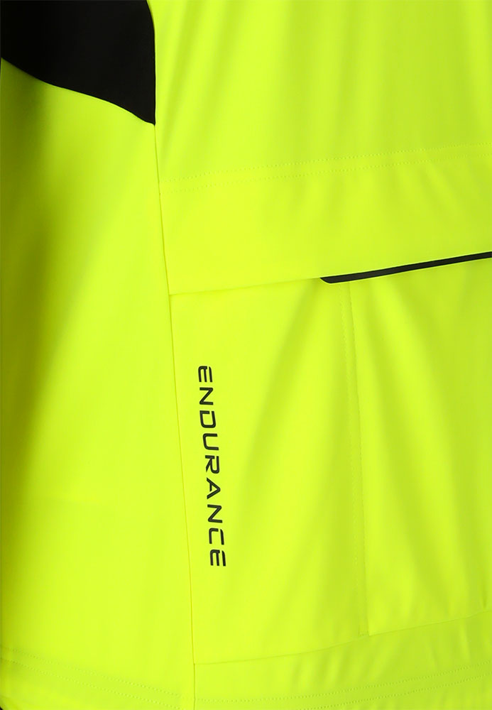 Tandori - Chaqueta cortavientos para BTT, color amarillo seguridad