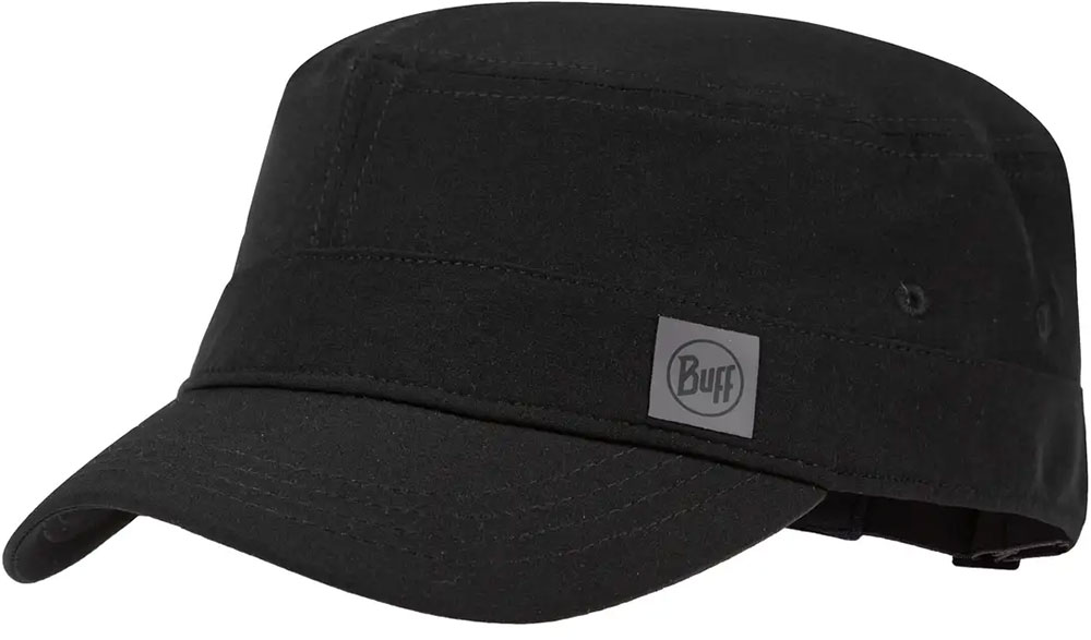 Military Cap - Kappe Solid Black          