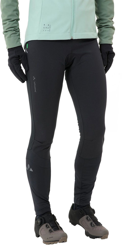 Matera Warm Tights II - Culote de ciclismo para mujer con badana, negro