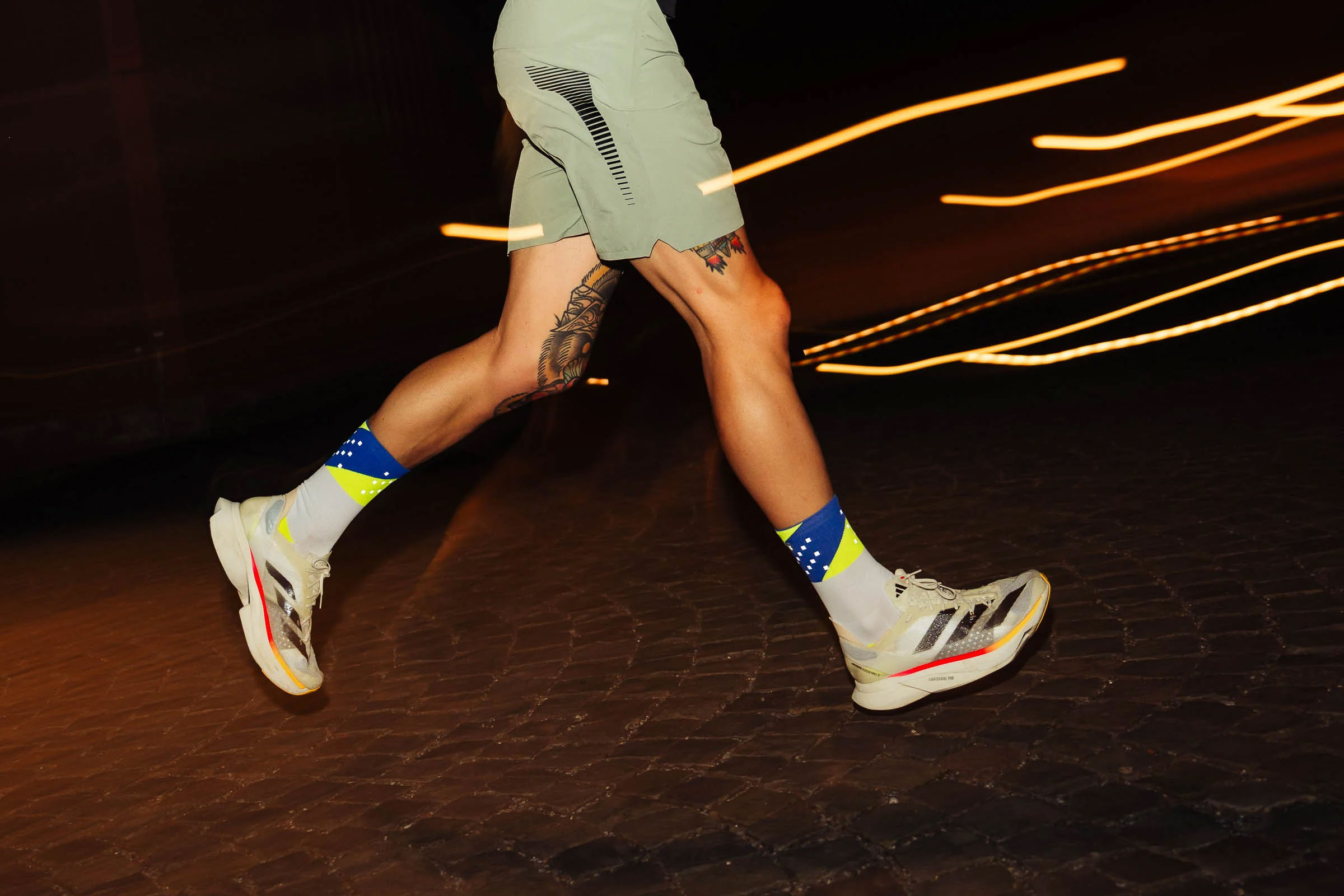 High-Viz V4 - Socken Canary Blue