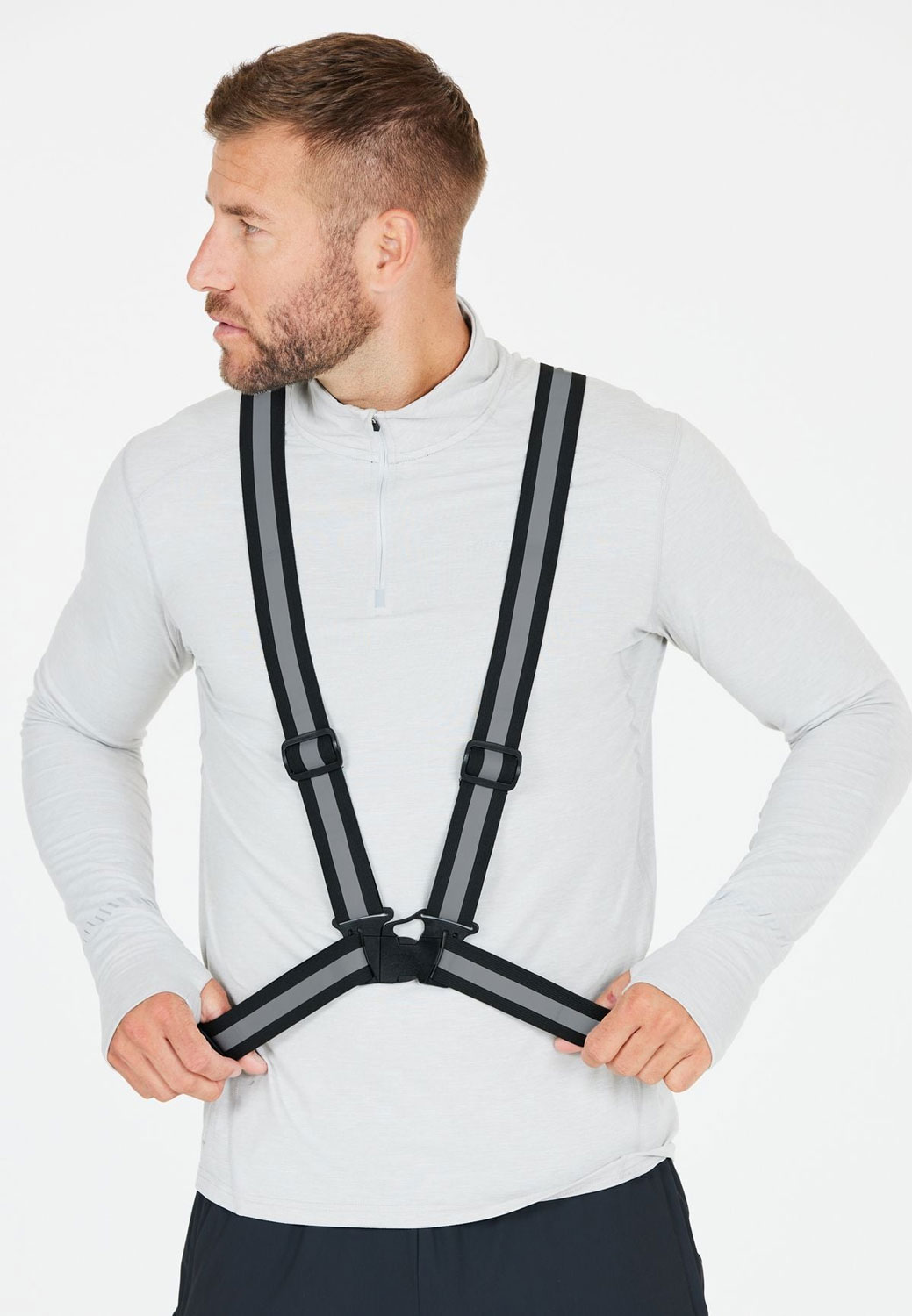 Reflective Cross Belt - Warnweste Black