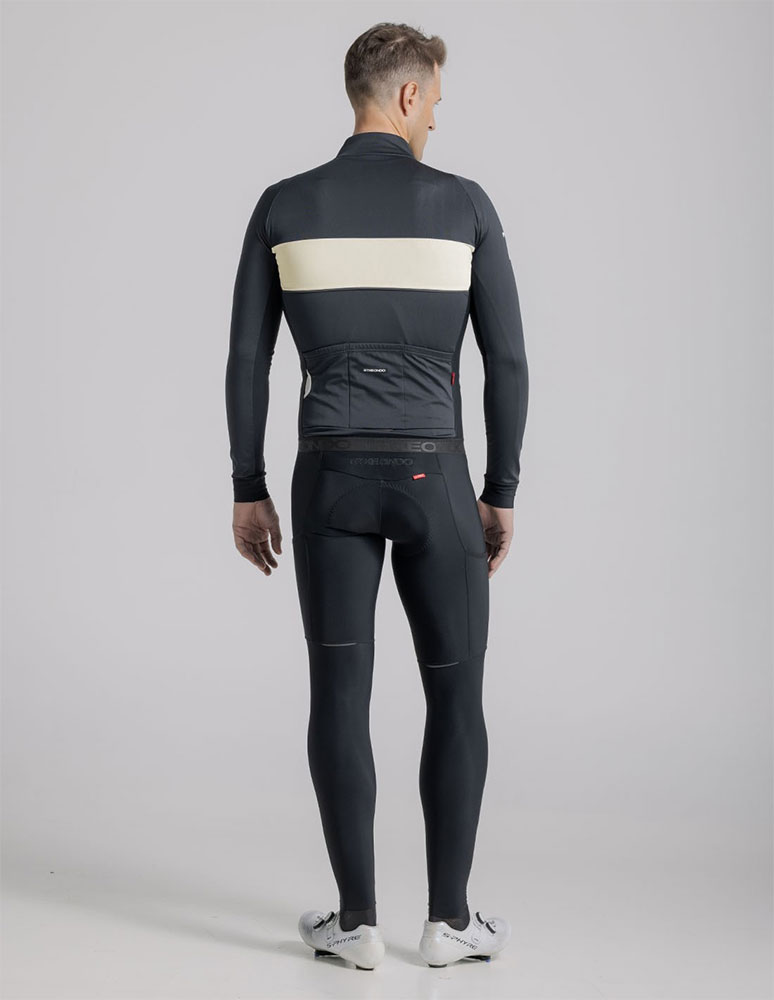  76 Pro Gore-Tex Windstopper - Giacca antivento Nero/Bianco sporco