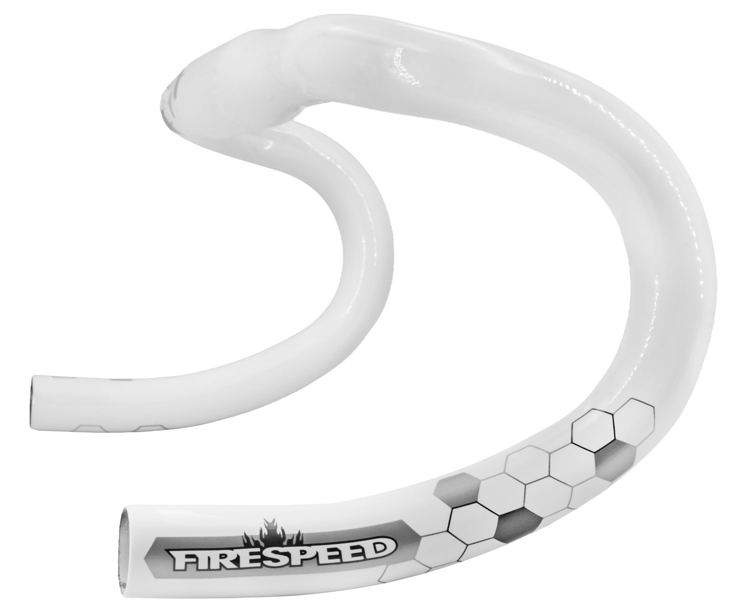 FIRESPEED F-6KAC Manubrio da strada in alluminio Ø31,8, bianco