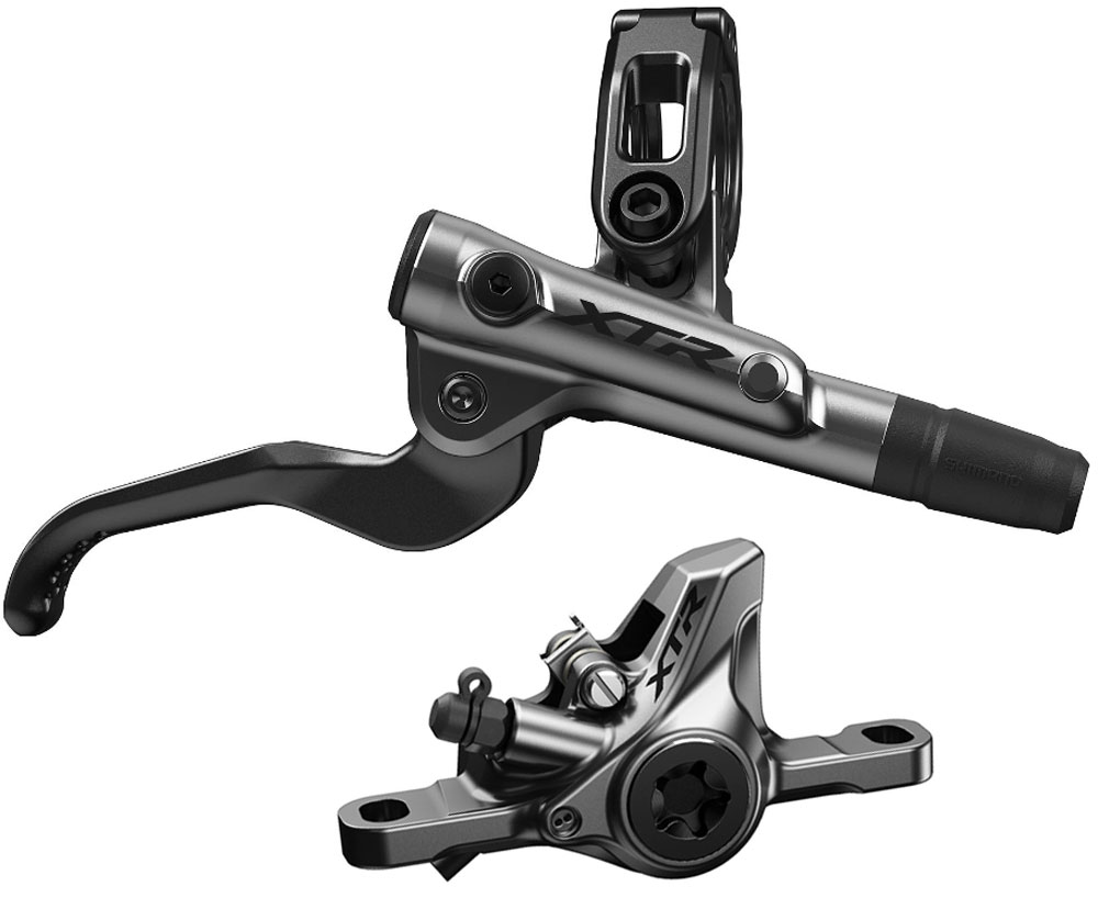 Kit De Freins à Disque Shimano Deore BL-M4100 + BR-MT410 (Arrière) - 2 Pistons, Avec Adaptateur - Neuf Sans Emballage