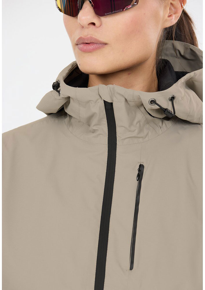 Seren - Chaqueta impermeable de MTB para mujer, color caqui vintage