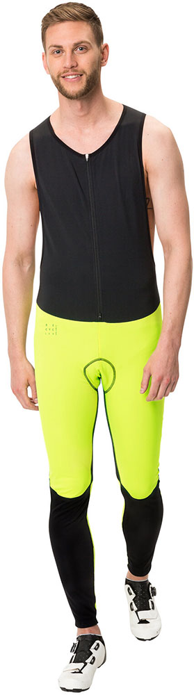 Posta Warm Bib Tights Neon yellow
