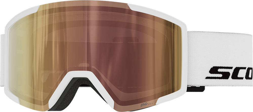 Shield AMP LS cinnamon chrome - Ski Goggle White