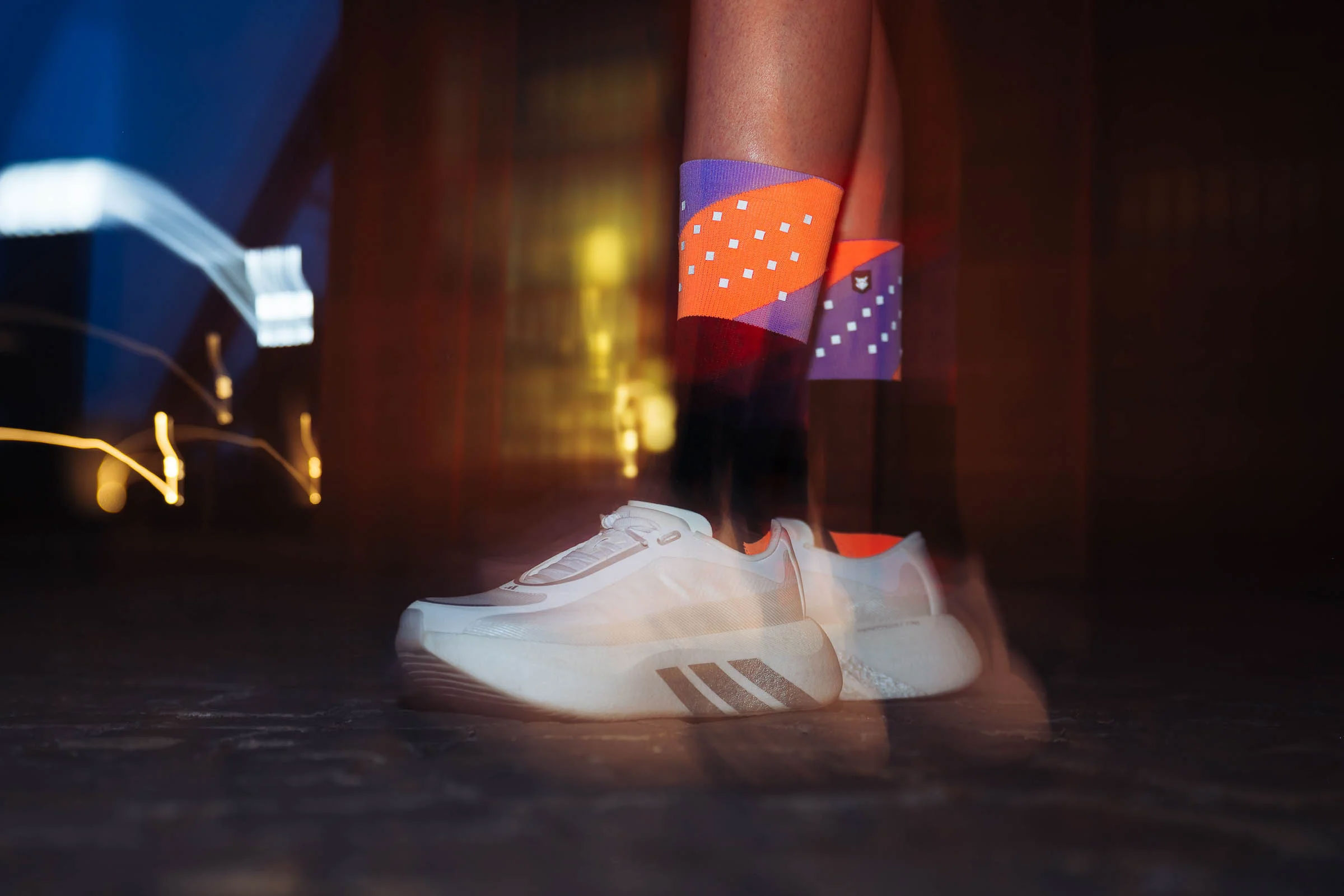 High-Viz V4 - Socken Orange Purple